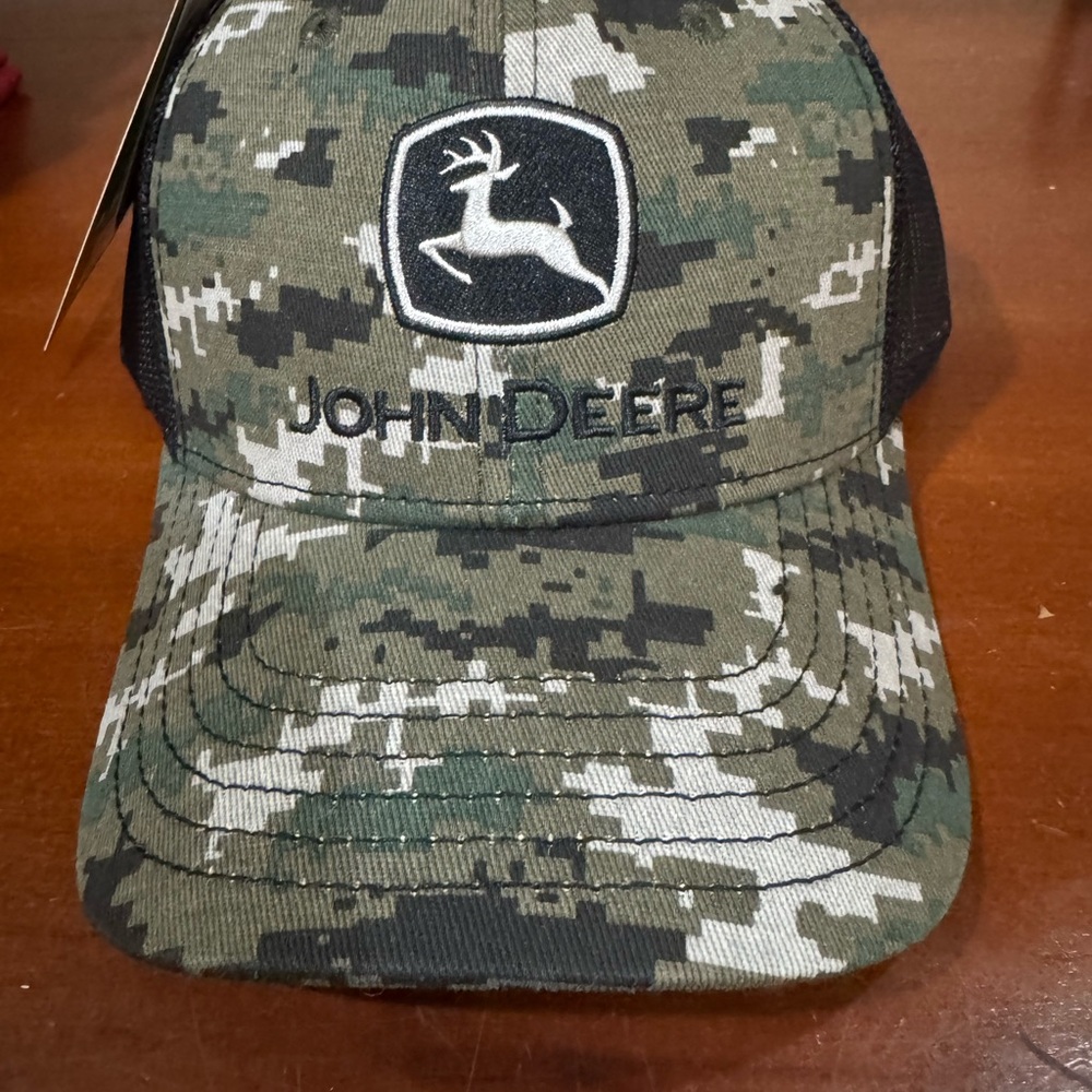 John Deere Green Camouflage Hat